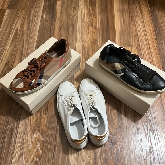 BURBERRY’S sneaker 👟 good conditions for one price great price 🎉🔥 3 Pairs - Picture 5 of 8